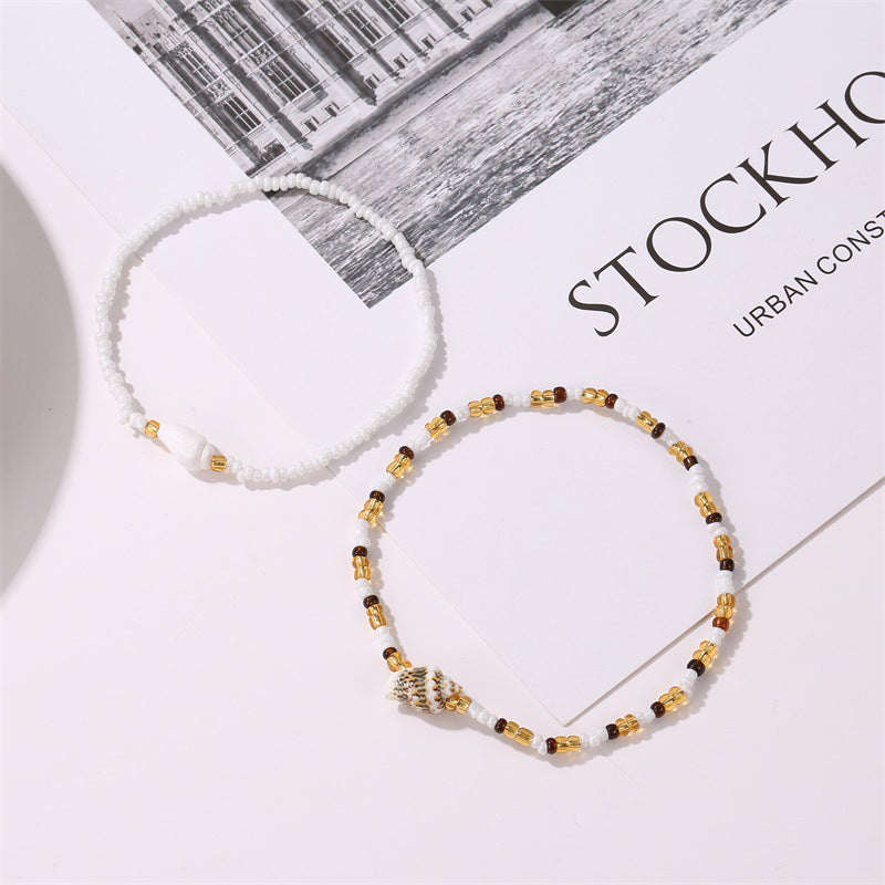 Bohemian pearl bracelet "Sunset Soirée" – Elegant & natural