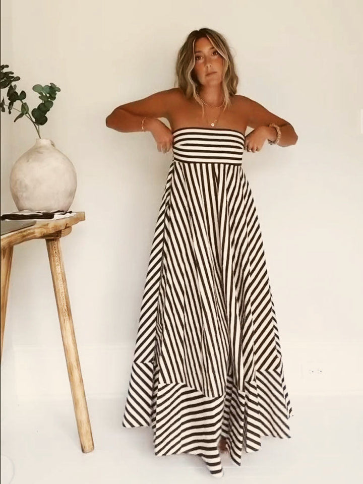 Damaris - Comfortable Stylish Ruched Maxi Dress
